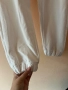 Бяла спортна долница с ластик и джобове М размер, снимка 4