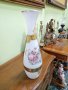Превъзходна много красива антикварна френска стъклена ваза Опалин, снимка 2