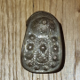 Сребърна възрожденска религиозна  гривна рогатка, снимка 3