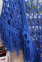 красив син шал, снимка 4