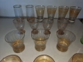 Ретро тънкостенни стъклени чаши за вода и алкохол, снимка 6