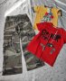 Сет за момче карго дънки Бенетон и блузки за 5-6 години, снимка 1 - Детски комплекти - 39931970