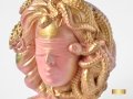 Декоративна саксия с форма на глава на Горгона Медуза / Подарък за жена / Саксия гръцка богиня, снимка 11