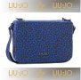 LIU JO 🍊 Дамска чанта с животински мотиви в синьо 22x16x5 cм нова с етикети, снимка 5