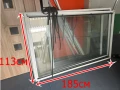 300722  ALU алуминиева дограма прозорец 113/185см - цена 126 лв       мш дг -налични 2 броя / НЕ СЕ , снимка 1