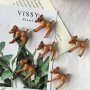 2 бр Бамби мини Сърнички сърна пластмасови фигурки pvc украса декорация торта фигурка, снимка 2