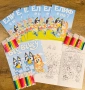 Персонализирани книжки за оцветяване Блуи Bluey , снимка 1