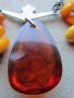 Руско сребърно колие с естествен кехлибар, снимка 8