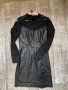 Нова елегантна  ежедневна  кожена черна къса рокля кожа дантела Only, снимка 1