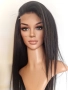 Черна перука от микс естествен косъм и примеси 70 см с Lace 4×4, снимка 6