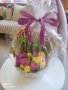 кошница с ароматни сапунчета цветя