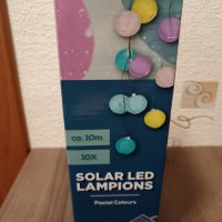 Solar LED Lampions.Соларна светлинна верига с 10 бр светещи фенери., снимка 4 - Соларни лампи - 43821870