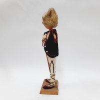 Стара дървена, етно, битова кукла, овчарче(9.1), снимка 5 - Антикварни и старинни предмети - 43680925