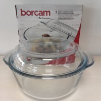 Тенджера огнеупорна Borcam 1.5 л, снимка 1 - Съдове за готвене - 38636512