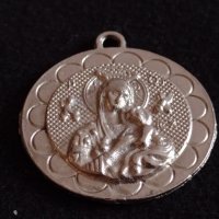 Сребриста висулка медальон много красива стилна метална - 27006, снимка 5 - Други - 36586448