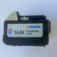 Батерия Бернер 14.4волта 3.0амперчаса с индикатор, снимка 2 - Други инструменти - 38152122
