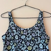 H&M Къса рокля с флорален десен 100% памук 🌸, снимка 2 - Рокли - 43988468