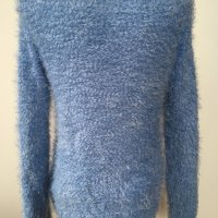 Zara winter collection girls - пухкава синя жилетка S M , снимка 3 - Жилетки - 27272883