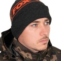 Шапка Fox Collection Beanie Hat - Black & Orange, снимка 1 - Такъми - 43086219