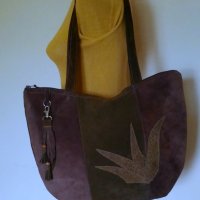 Дамска чанта от естествена кожа! Ръчна изработка!, снимка 6 - Чанти - 34810084