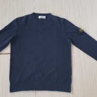 Stone Island Cotton Knit V - Neck Mens Size L ОРИГИНАЛ! Мъжки памучен Пуловер!, снимка 9 - Пуловери - 43477958