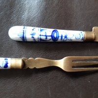 Винтидж ножче и виличка, снимка 2 - Антикварни и старинни предмети - 28553657