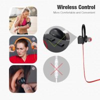 NUASI безжични слушалки за бягане с Bluetooth 5.3 чип IPX7 Водоустойчиви, снимка 4 - Bluetooth слушалки - 44104395