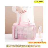 Чанта органайзер за козметика при пътуване с дръжки Washbag - КОД 3150, снимка 2 - Други - 44841722