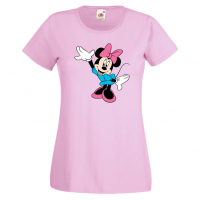 Дамска тениска Minnie Mouse 3 Подарък,Изненада,Рожден ден,, снимка 4 - Тениски - 36530727