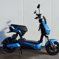 Електрически скутер YC-L в син цвят, снимка 4 - Мотоциклети и мототехника - 43701491