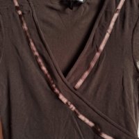Кафява къса, прозрачна, елегантна, кафява блуза, снимка 9 - Корсети, бюстиета, топове - 39568487