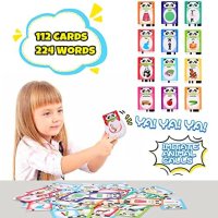 Нова Играчка за малки деца Монтесори флаш карти за обучение думи, снимка 2 - Образователни игри - 40507217