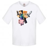 Детска тениска майнкрафт Minecraft 2, снимка 3 - Детски тениски и потници - 32938514