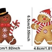 Коледни дървени “бисквитки”, снимка 2 - Коледни подаръци - 43411552