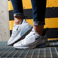 Nike Air Max 270 White & Black оригинални маратонки номер 37,5- 38, снимка 3 - Маратонки - 44053609