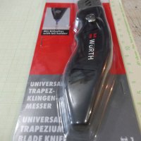 Нож "WÜRTH" макетен с трапецовидно острие и държач за битове, снимка 8 - Ножове - 39204207