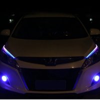 3000051155 LED Диодни Дневни светлини RXZ Amio DRL RGB Car Light многоцветни+функция бягащ мигач60см, снимка 8 - Аксесоари и консумативи - 27705838