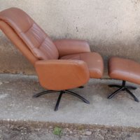 Кресло-релакс с табуретка, снимка 5 - Дивани и мека мебел - 37741734