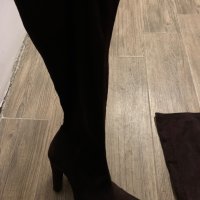 Италиански велурени ботуши чорап , снимка 5 - Дамски ботуши - 39114084