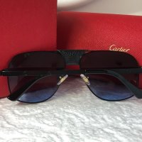 Cartier 2022 мъжки слънчеви очила с кожа 3 в 1, снимка 7 - Слънчеви и диоптрични очила - 38199786