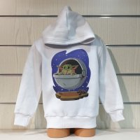 Нов детски суичър с дигитален печат Бейби Йода (BABY YODA), Starwars в бял цвят, снимка 8 - Детски анцузи и суичери - 38507081