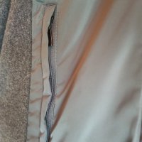 Сиво палто с красива яка. Размер ХL. Комбинация от плат и шлиферна материя. С подплата от изкуствена, снимка 9 - Палта, манта - 40524795