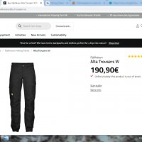 Fjallraven G-1000 Alta Trousers за лов и туризъм размер 38 / S здрав и еластичен - 54, снимка 2 - Други - 30730766