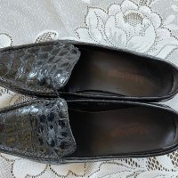 Дамски обувки, лоуфъри черни кожа естествена, снимка 3 - Дамски боти - 41934623