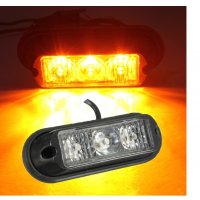 3000051158 Блиц 3-LED мигащи аварийни светлини за страничен маркер за мотоциклет,бус,камион камион, снимка 3 - Аксесоари и консумативи - 27706090