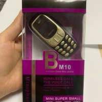 Мини телефон, BM10, с промяна на гласа, малък телефон, L8Star BM10, Nokia 3310 Нокия, Златен, снимка 3 - Телефони с две сим карти - 37122502