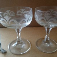 Стари стъклени чаши , снимка 2 - Други ценни предмети - 28527994