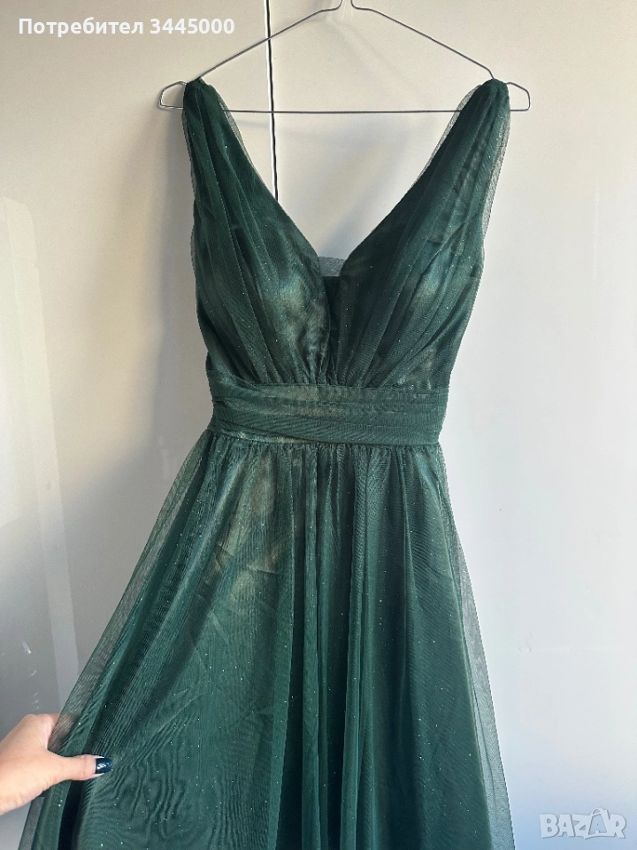 Празнична рокля с тюл, M-L, снимка 1