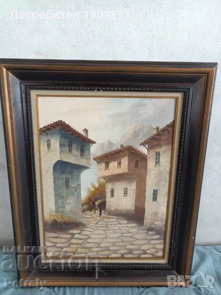 Стара маслена картина , снимка 1