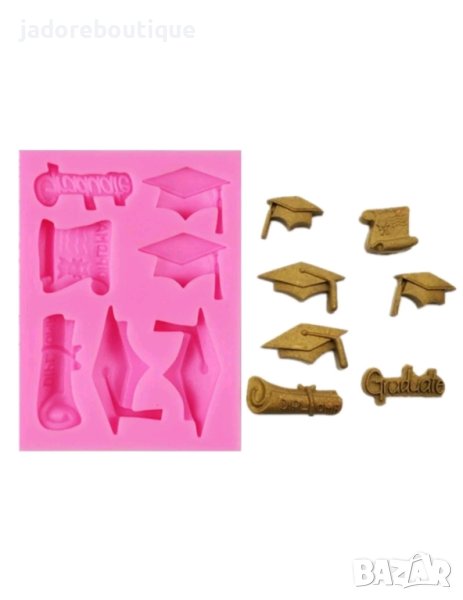 Силиконов молд Дипломиране Graduate, снимка 1